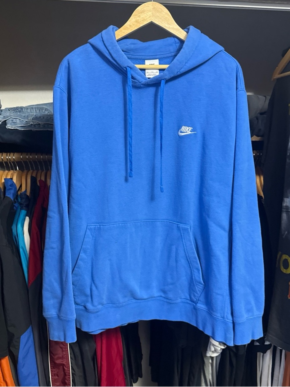 Nike Club Pullover Fleece Hoodie Men’s XXL Blue